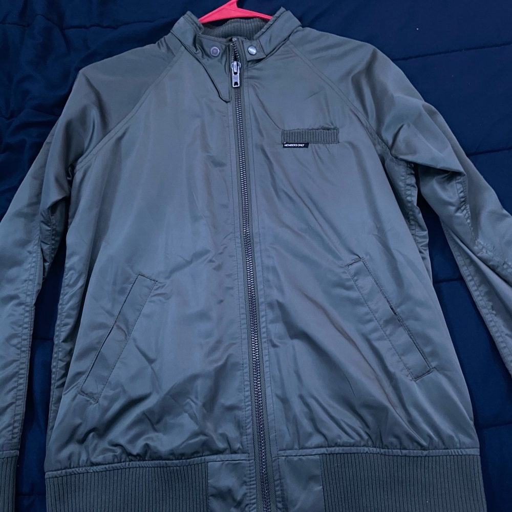 Green bomber jacket